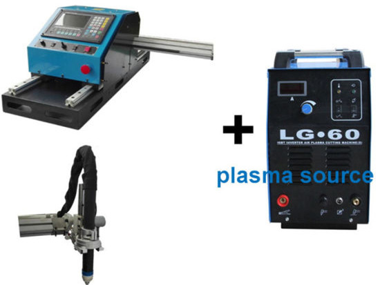 Draagbare CNC 100A-plasmasnijmachine voor 1-15mm ijzeren plaat